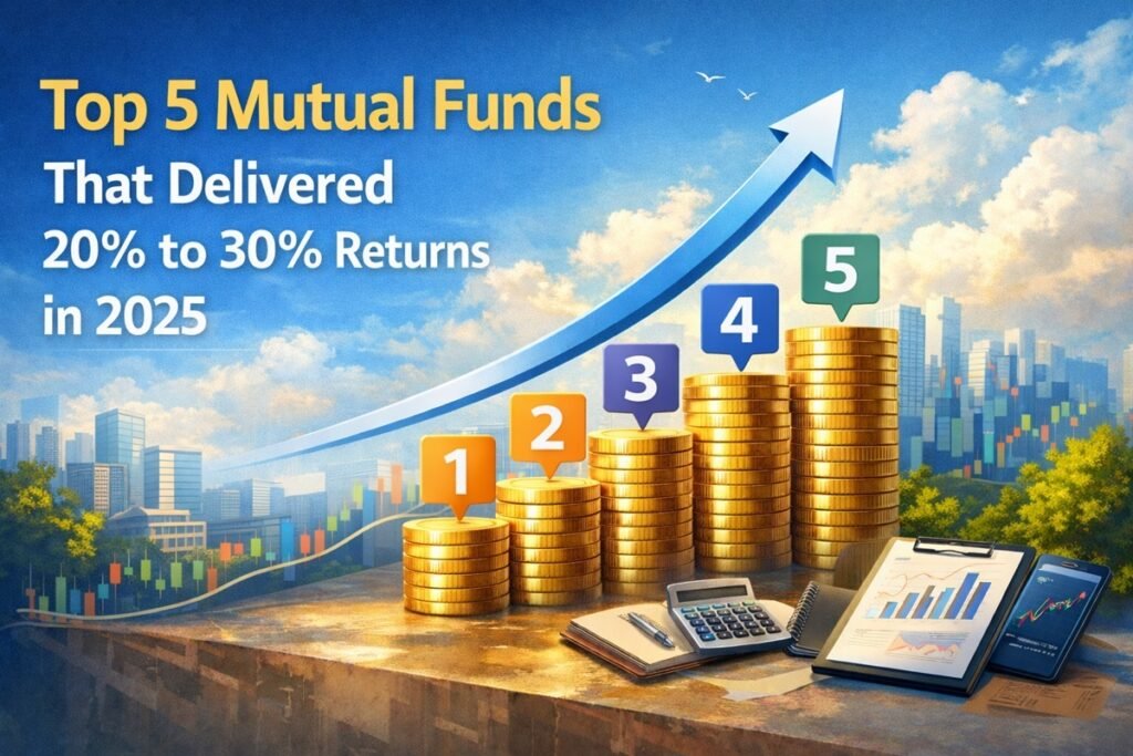 Top 5 Mutual Funds That Delivered 20% to 30% Returns in 2025