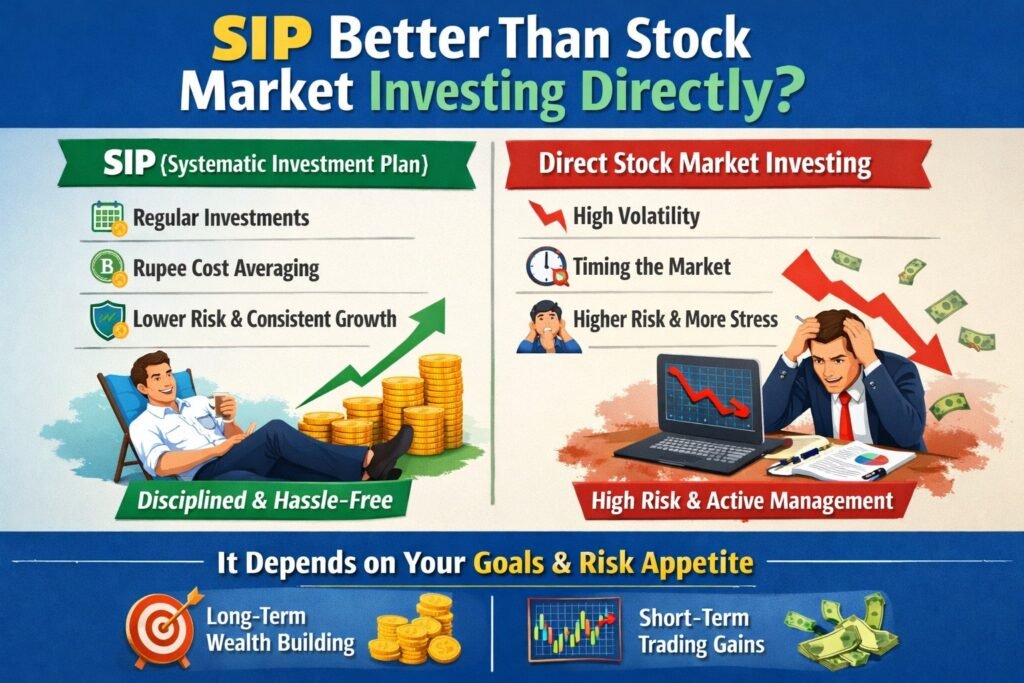 Is SIP Better Than Stock Market Investing Directly? Complete Guide 2026